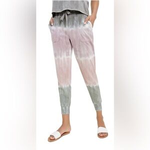 Splendid Women’s Beam Hand Painted Tie-Dye Joggers Small